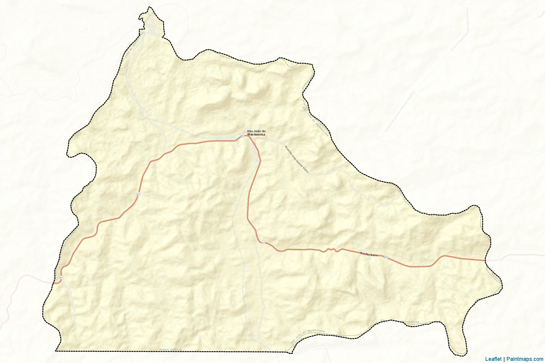 Sao Joao do Manteninha (Minas Gerais) Map Cropping Samples-2