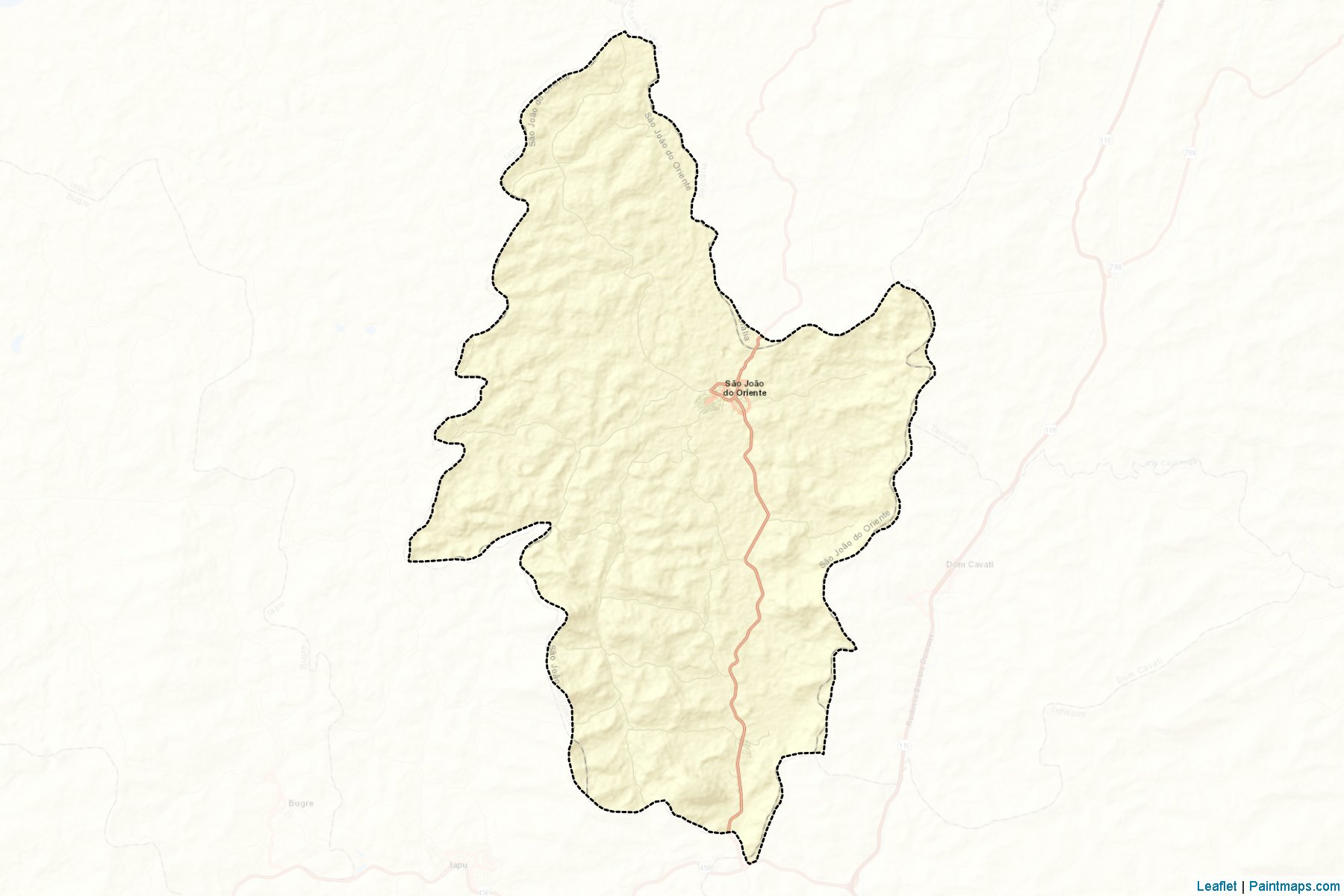 Sao Joao do Oriente (Minas Gerais) Map Cropping Samples-2