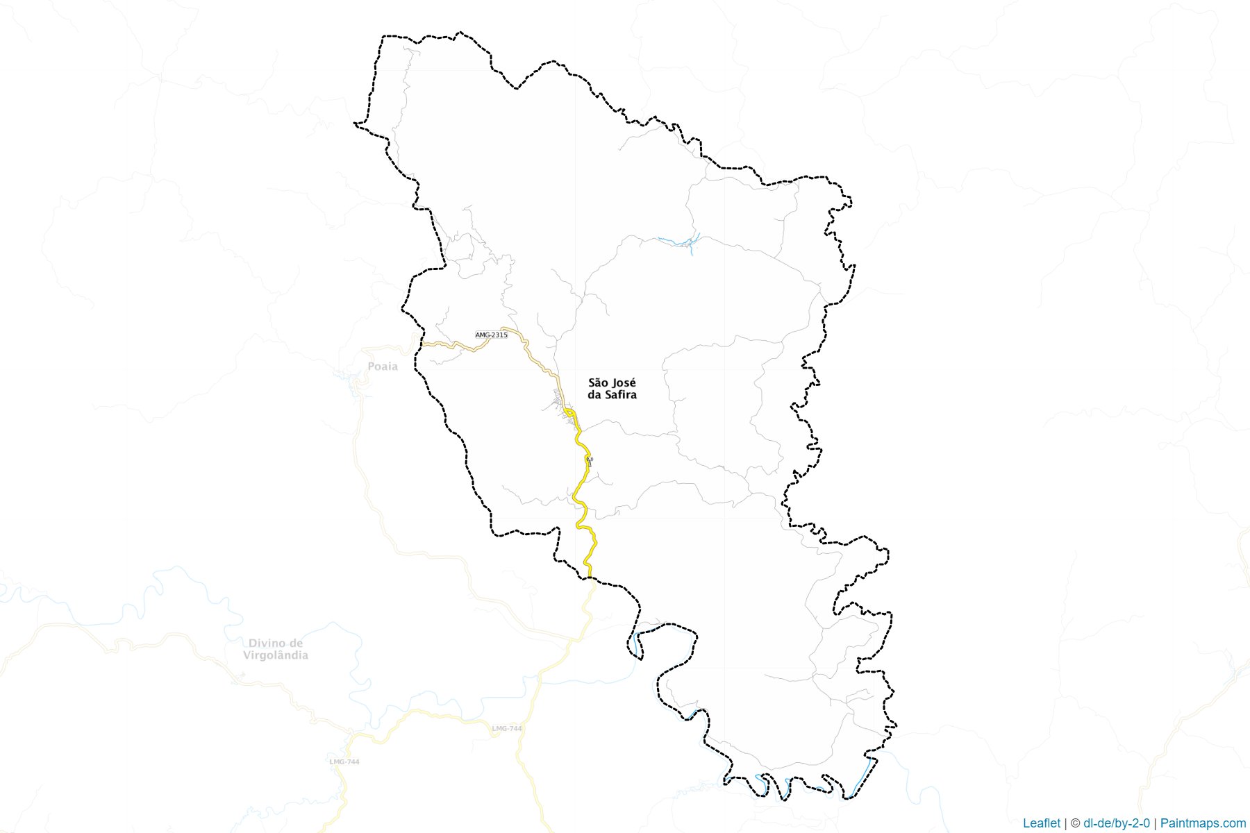 Sao Jose da Safira (Minas Gerais) Map Cropping Samples-1