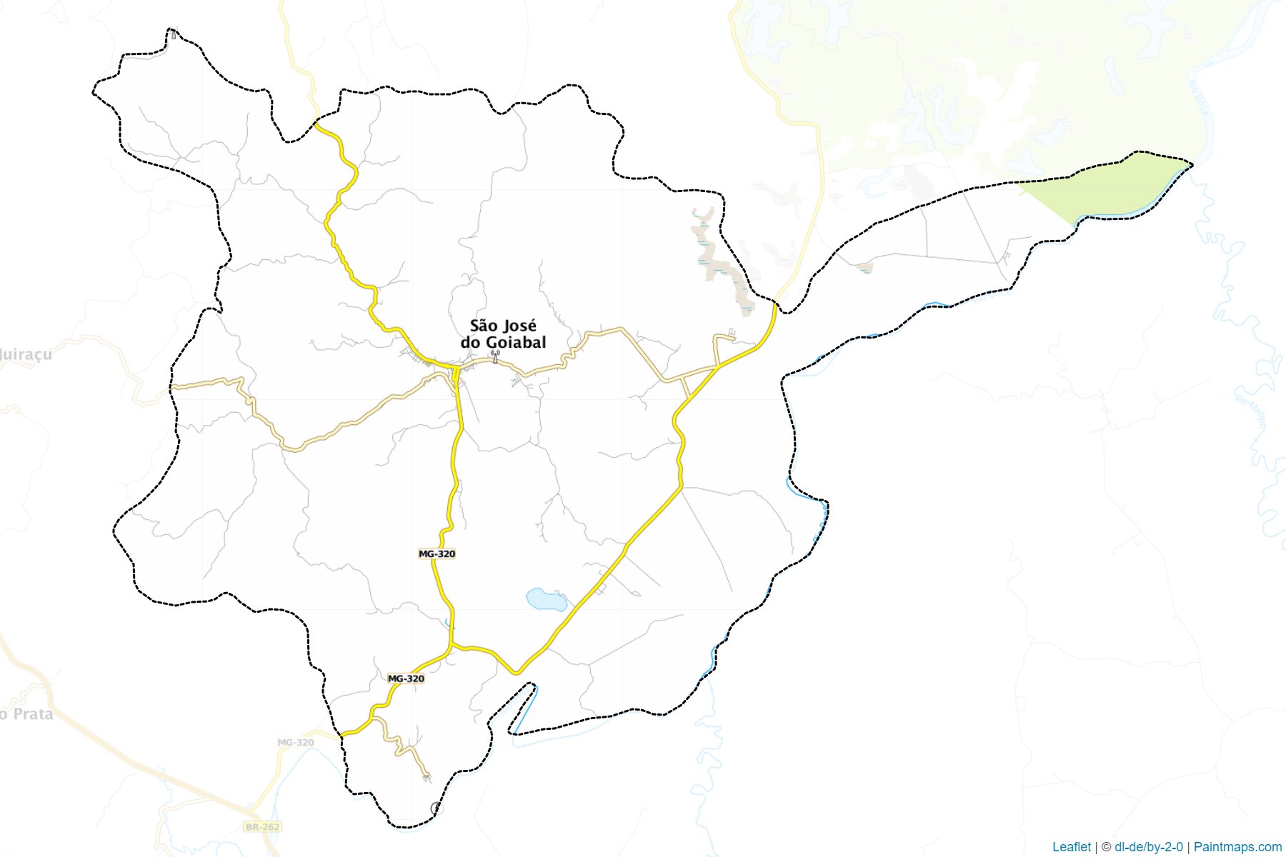 Sao Jose do Goiabal (Minas Gerais) Map Cropping Samples-1