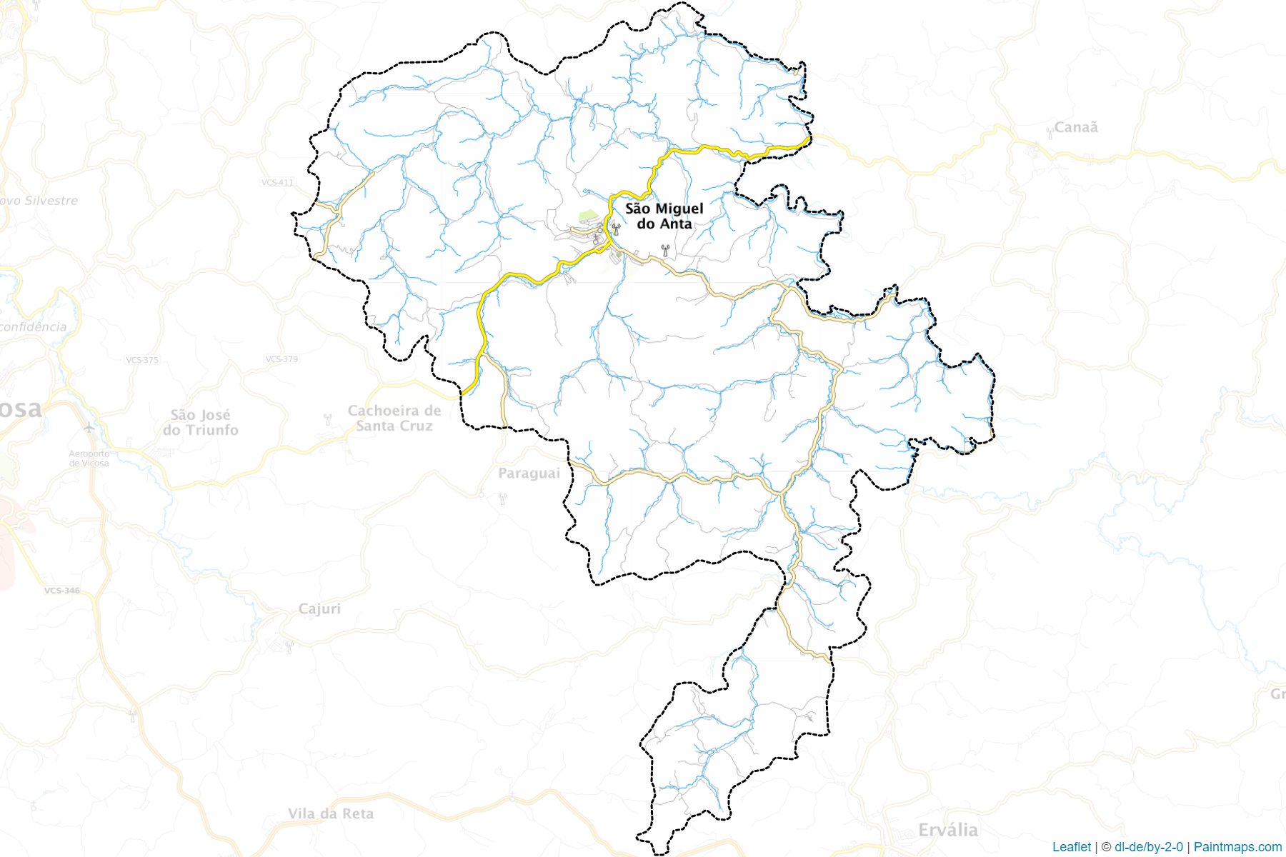 Sao Miguel do Anta (Minas Gerais) Map Cropping Samples-1