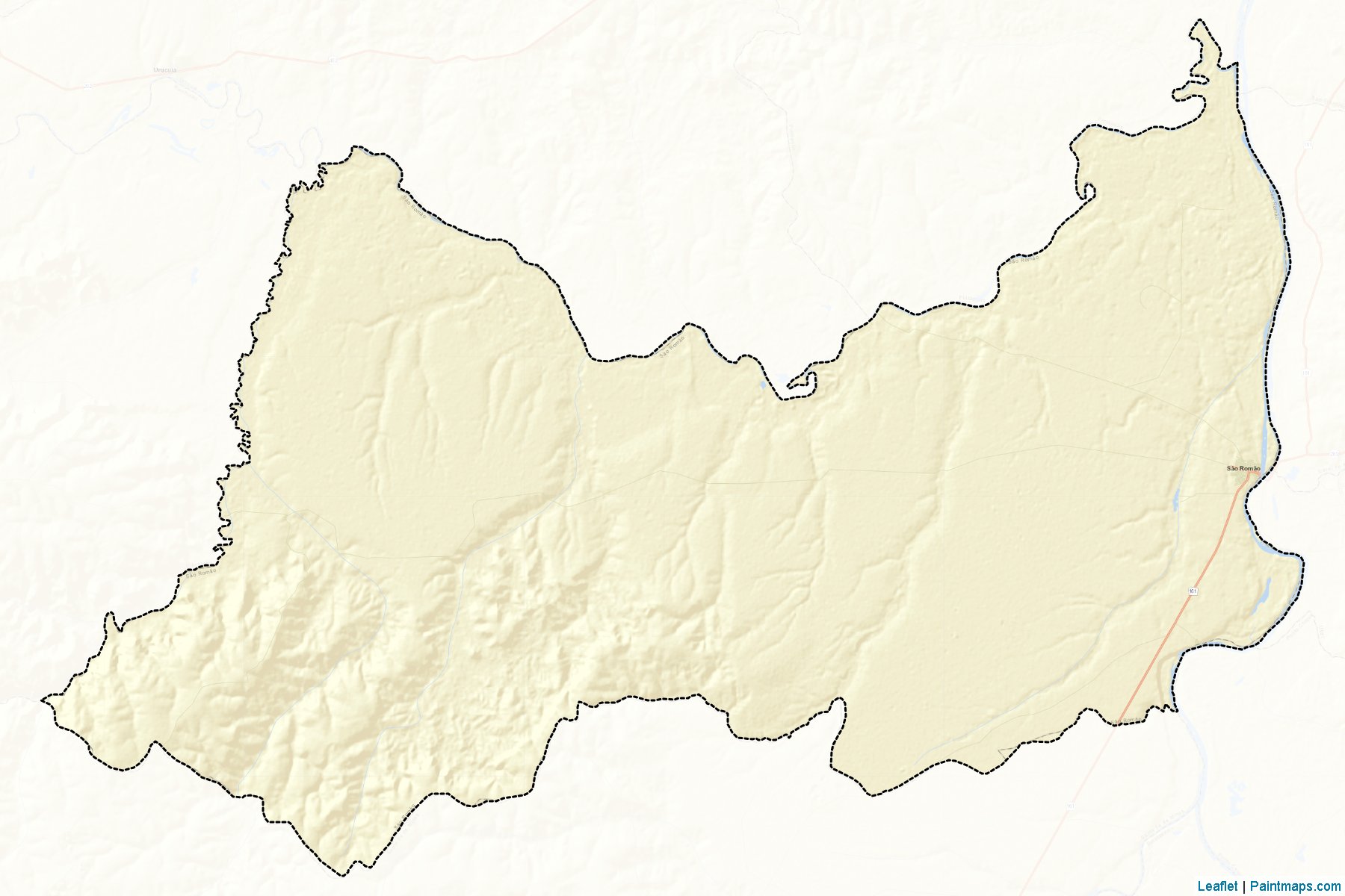 Sao Romao (Minas Gerais) Map Cropping Samples-2