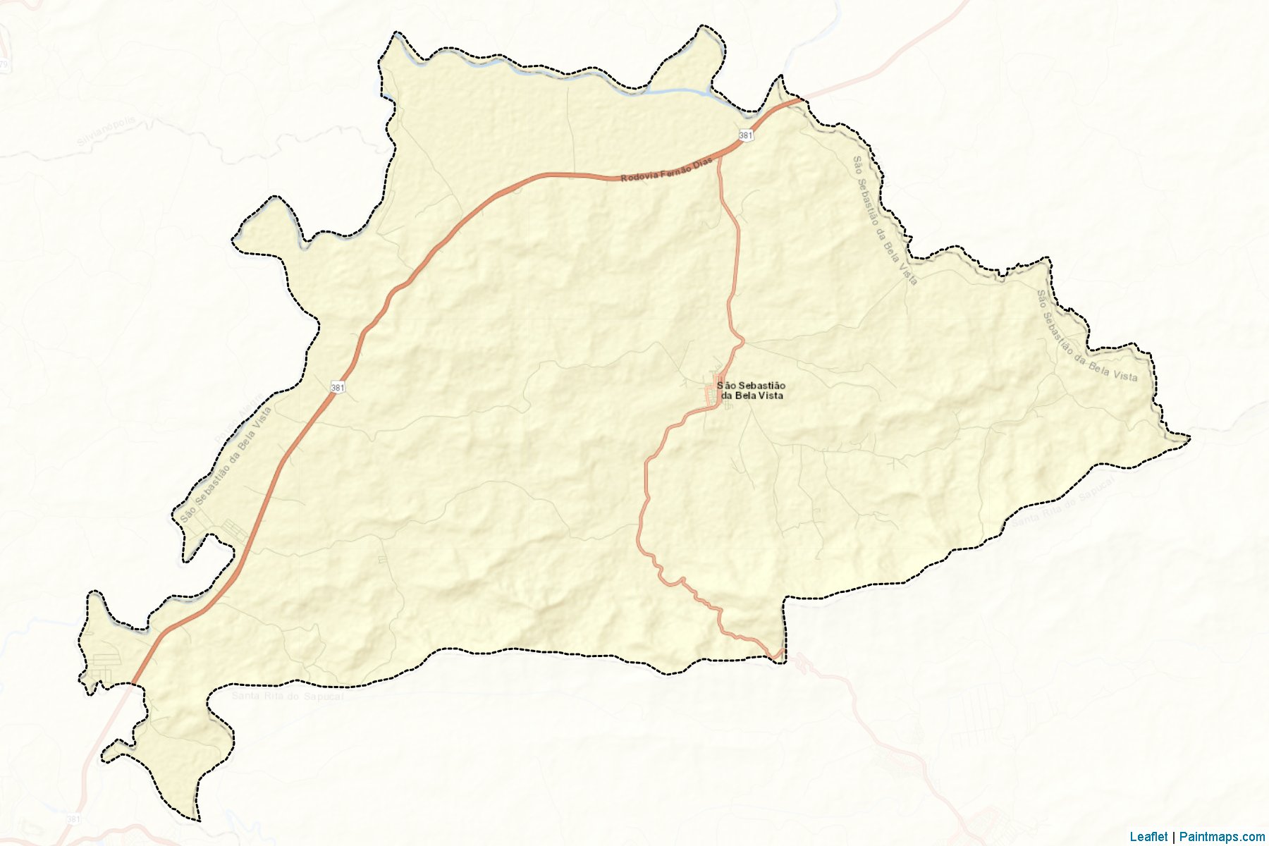 Sao Sebastiao da Bela Vista (Minas Gerais) Map Cropping Samples-2