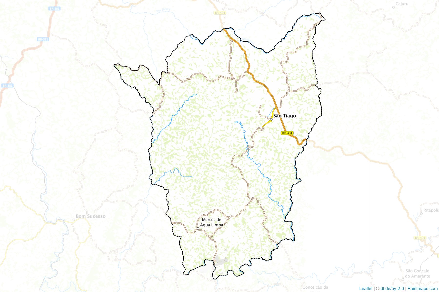 Sao Tiago (Minas Gerais) Map Cropping Samples-1