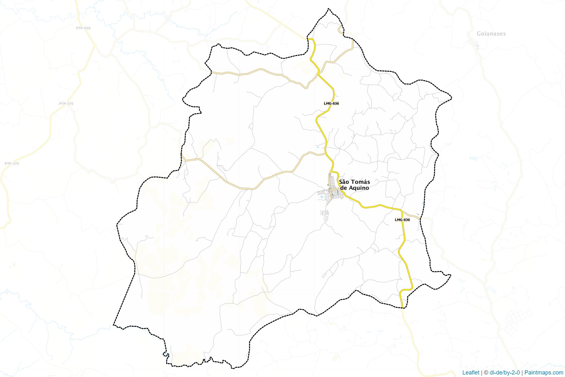 Sao Tomas de Aquino (Minas Gerais) Map Cropping Samples-1