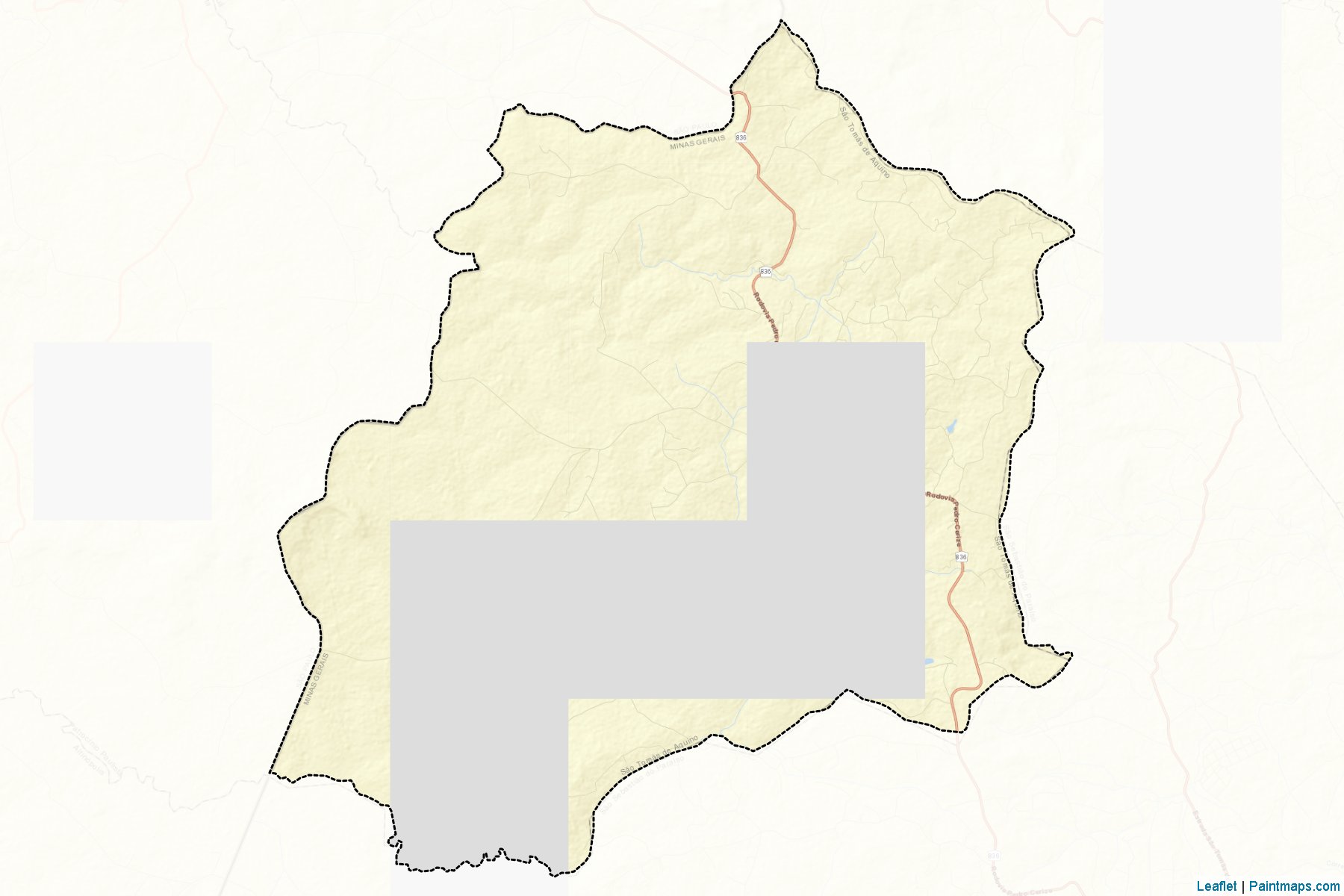 Sao Tomas de Aquino (Minas Gerais) Map Cropping Samples-2