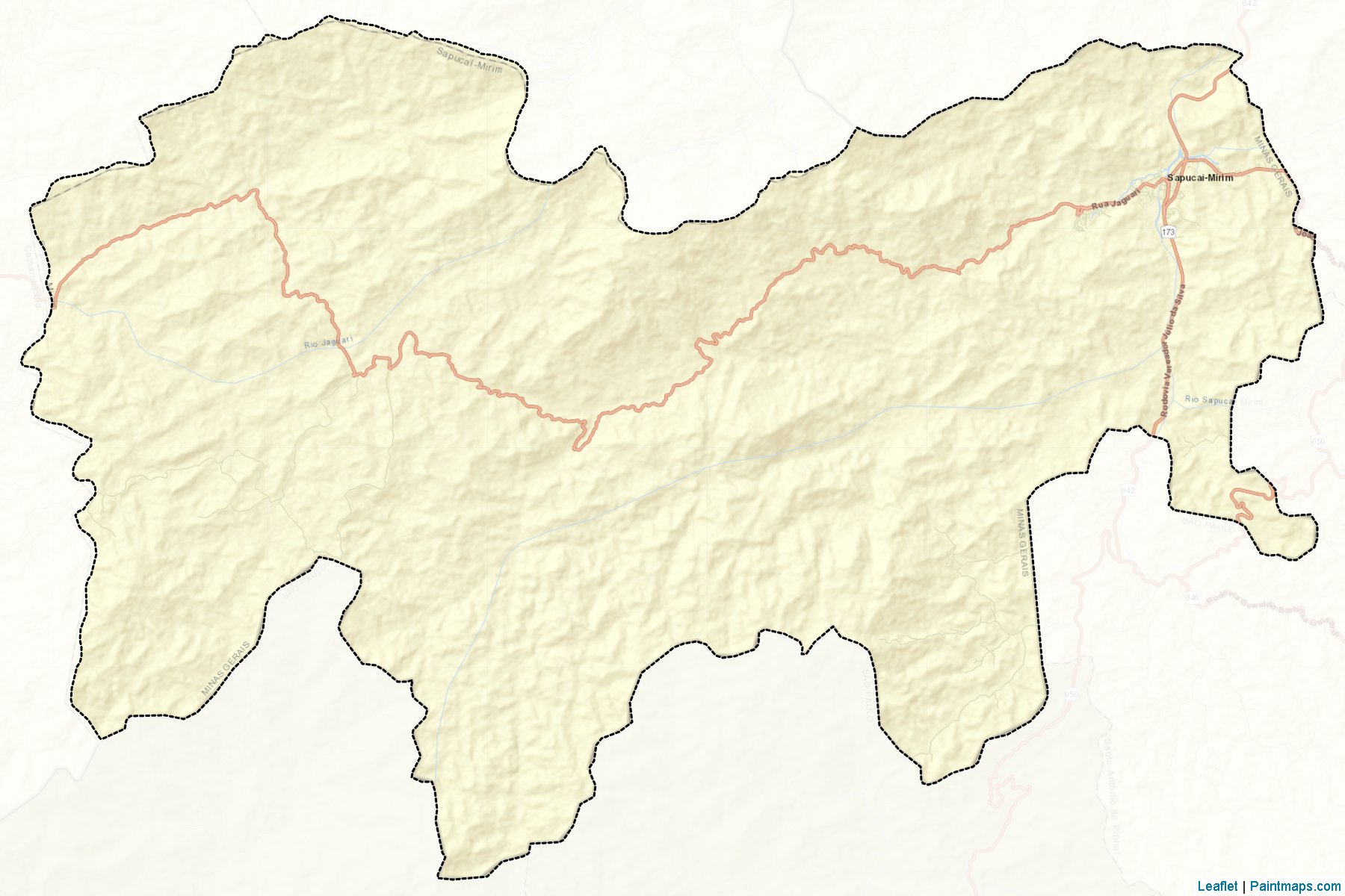 Muestras de recorte de mapas Sapucai-Mirim (Minas Gerais)-2