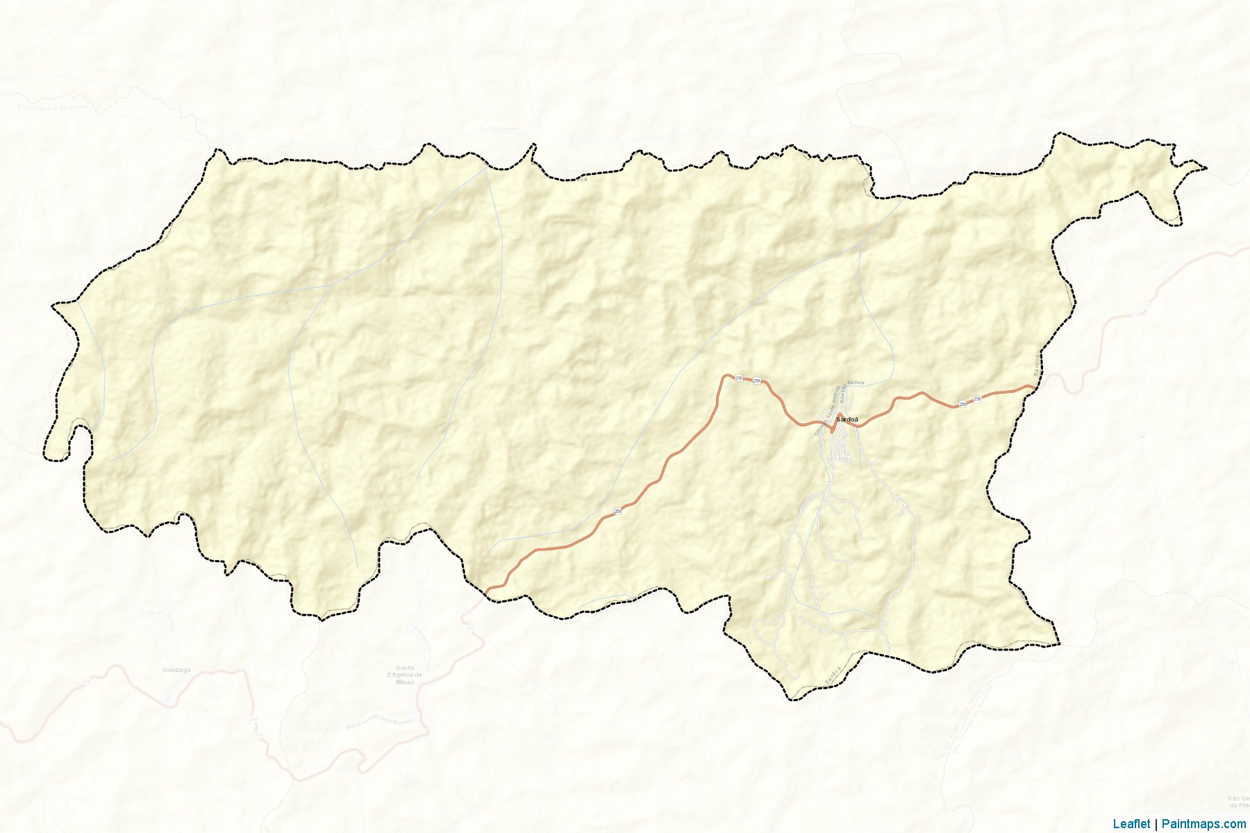 Sardoa (Minas Gerais) Map Cropping Samples-2