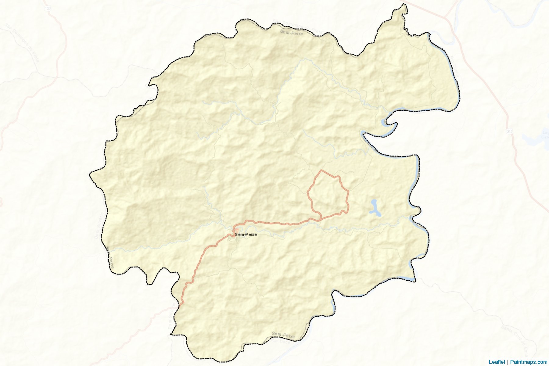 Sem-Peixe (Minas Gerais) Haritası Örnekleri-2