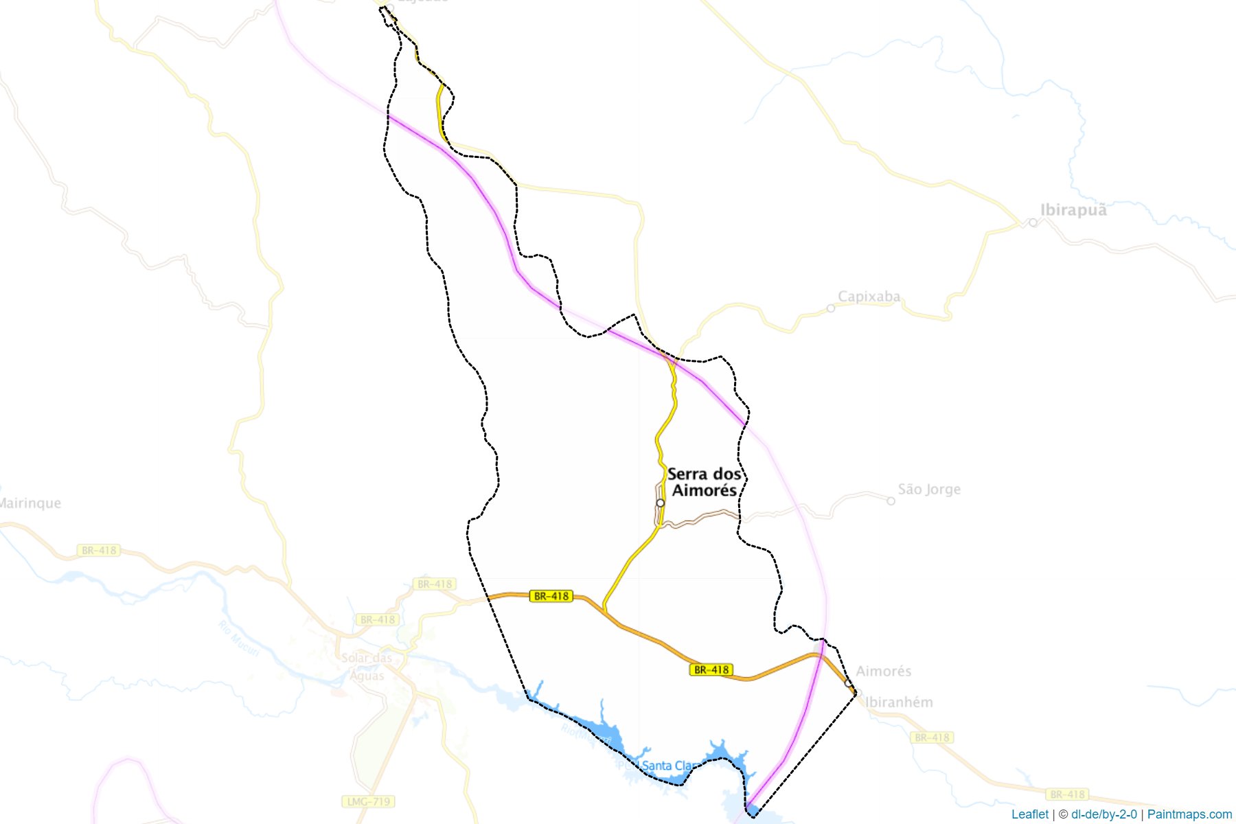 Serra dos Aimores (Minas Gerais) Map Cropping Samples-1