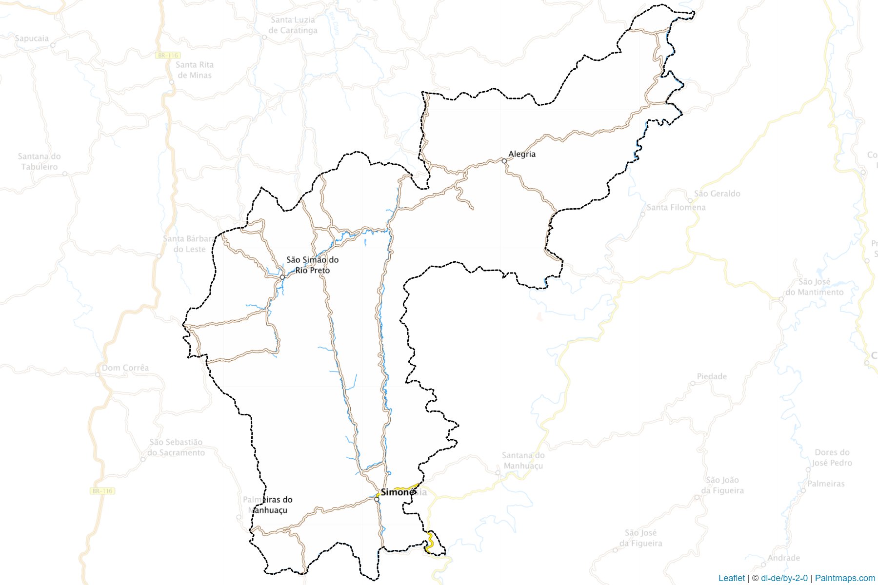 Simonesia (Minas Gerais) Map Cropping Samples-1