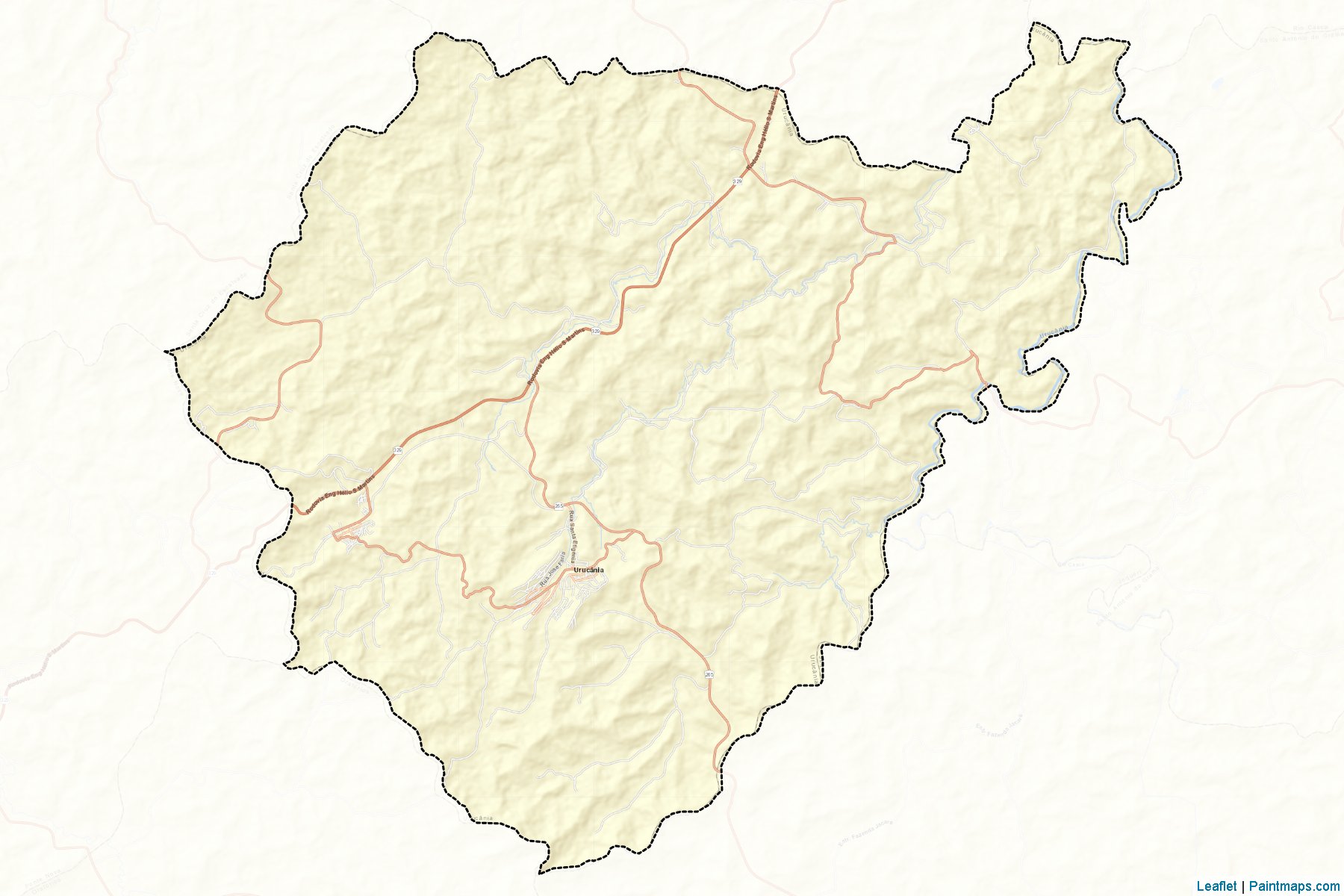 Muestras de recorte de mapas Urucania (Minas Gerais)-2