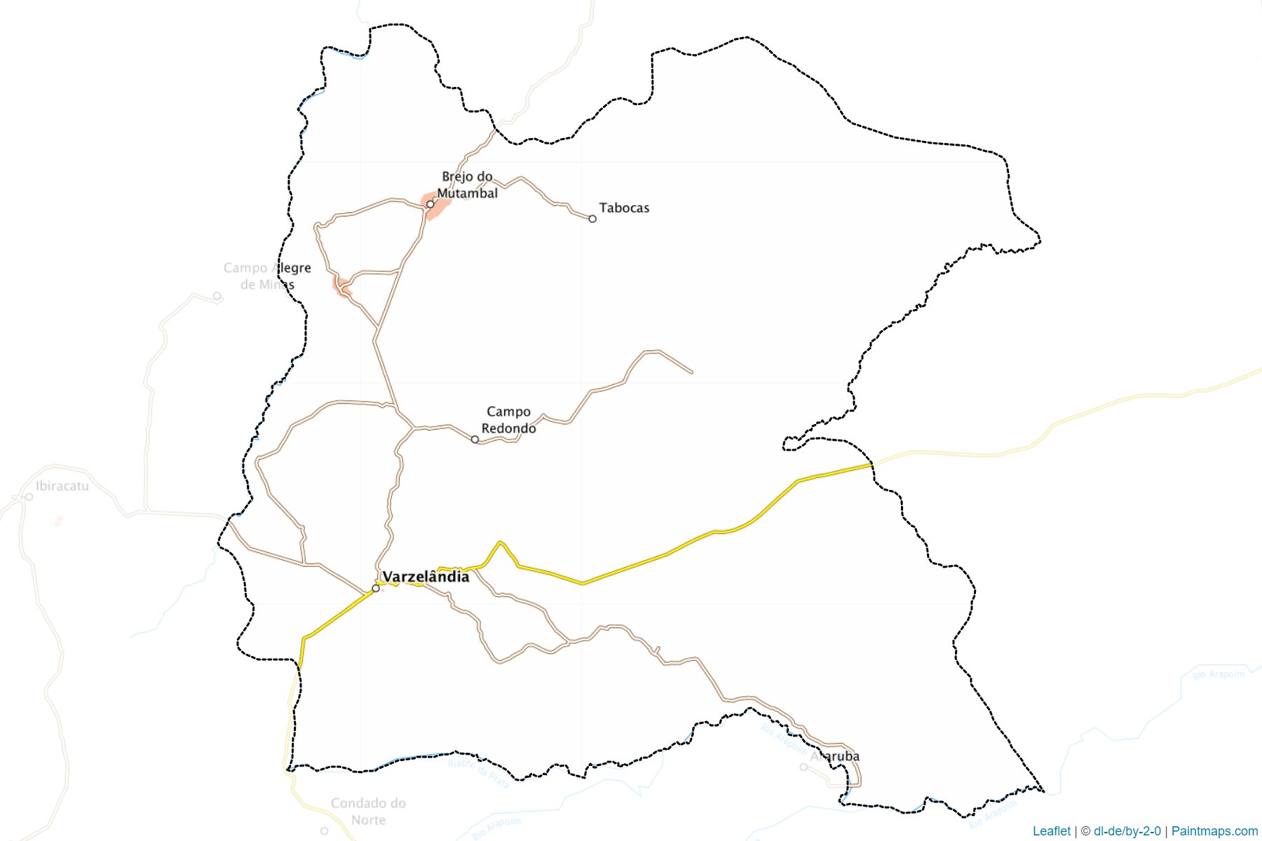 Varzelandia (Minas Gerais) Map Cropping Samples-1