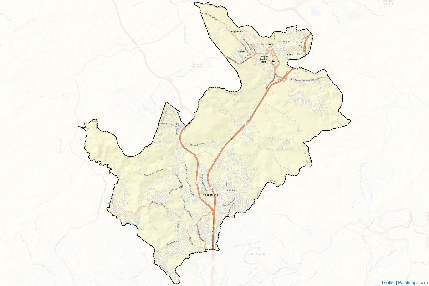 Vespasiano (Minas Gerais) Map Cropping Samples-2