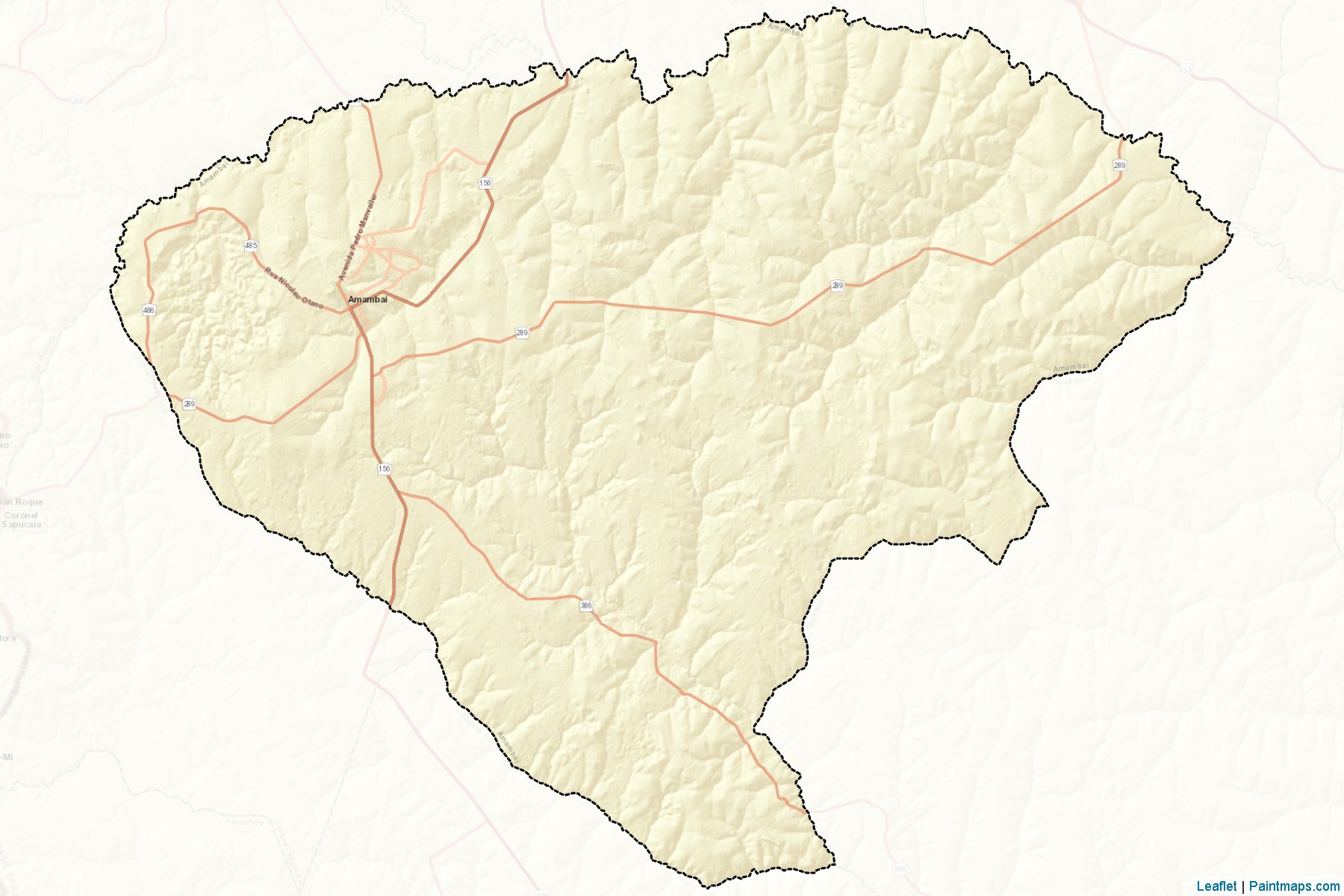 Amambai (Mato Grosso Do Sul) Map Cropping Samples-2