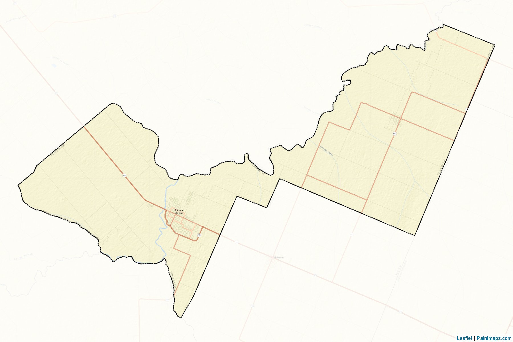 Fatima do Sul (Mato Grosso Do Sul) Map Cropping Samples-2