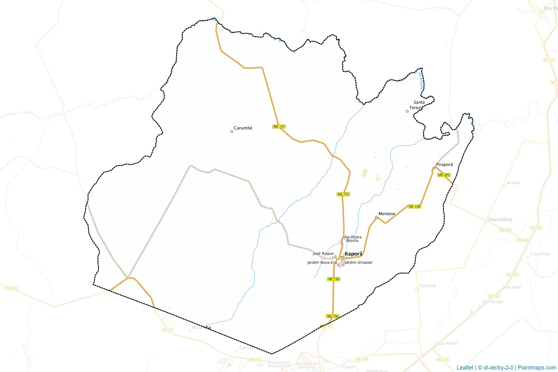 Itapora (Mato Grosso Do Sul) Map Cropping Samples-1