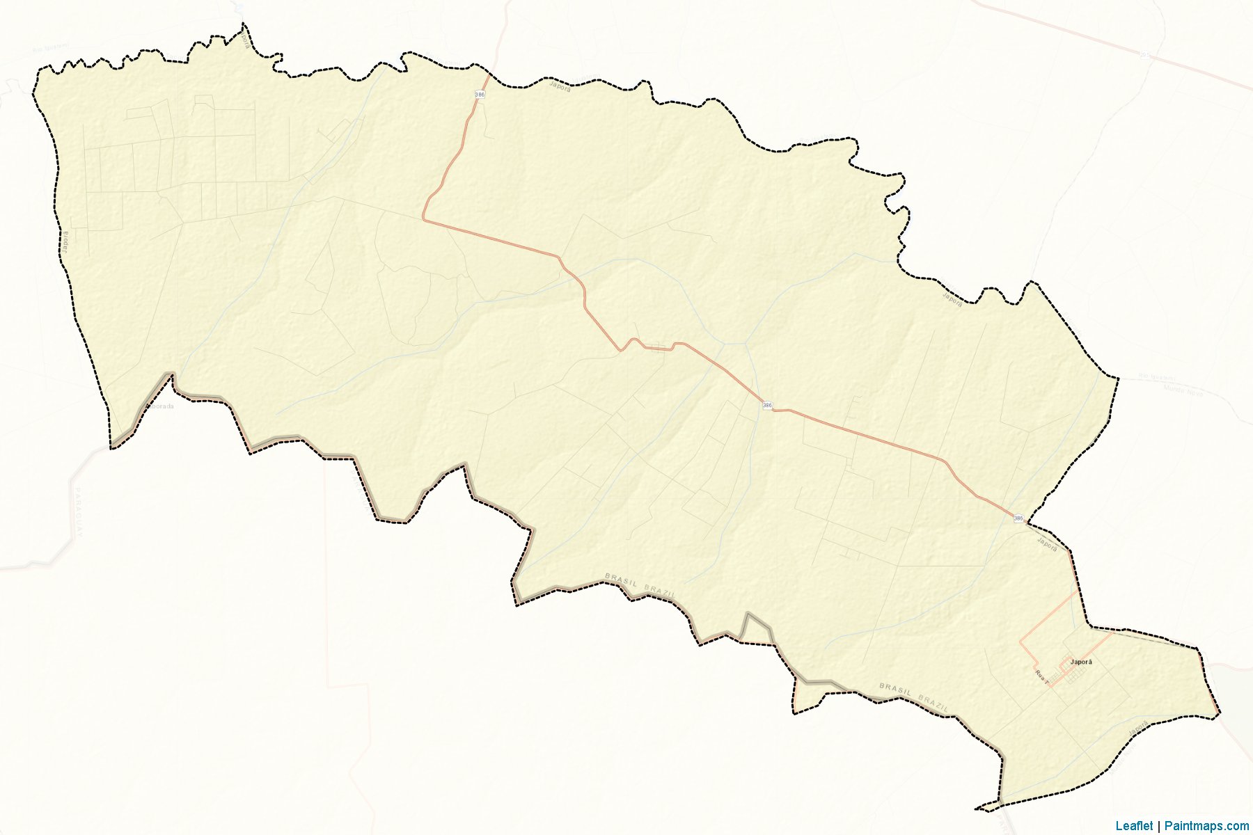 Muestras de recorte de mapas Japora (Mato Grosso Do Sul)-2