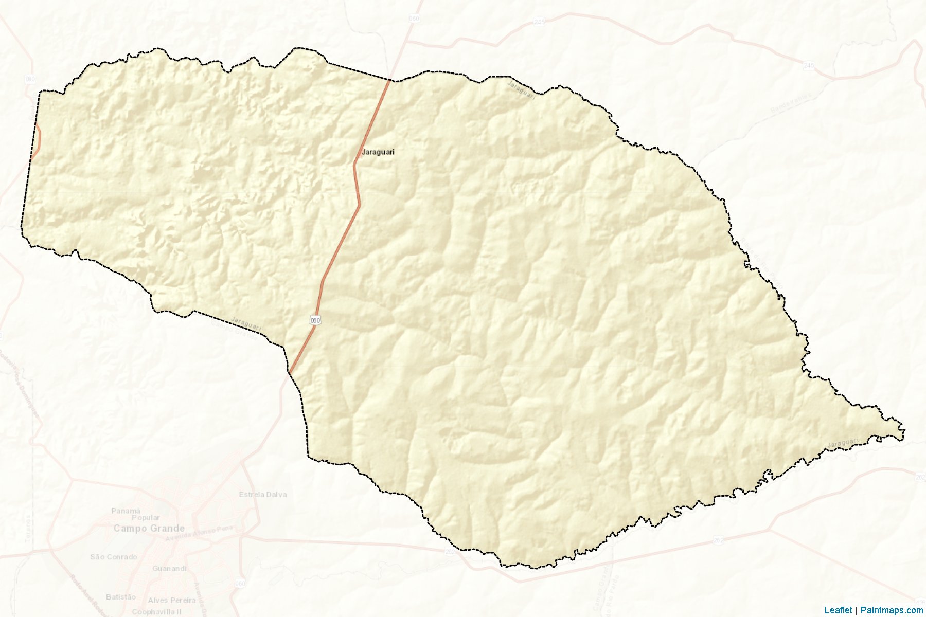 Jaraguari (Mato Grosso Do Sul) Map Cropping Samples-2