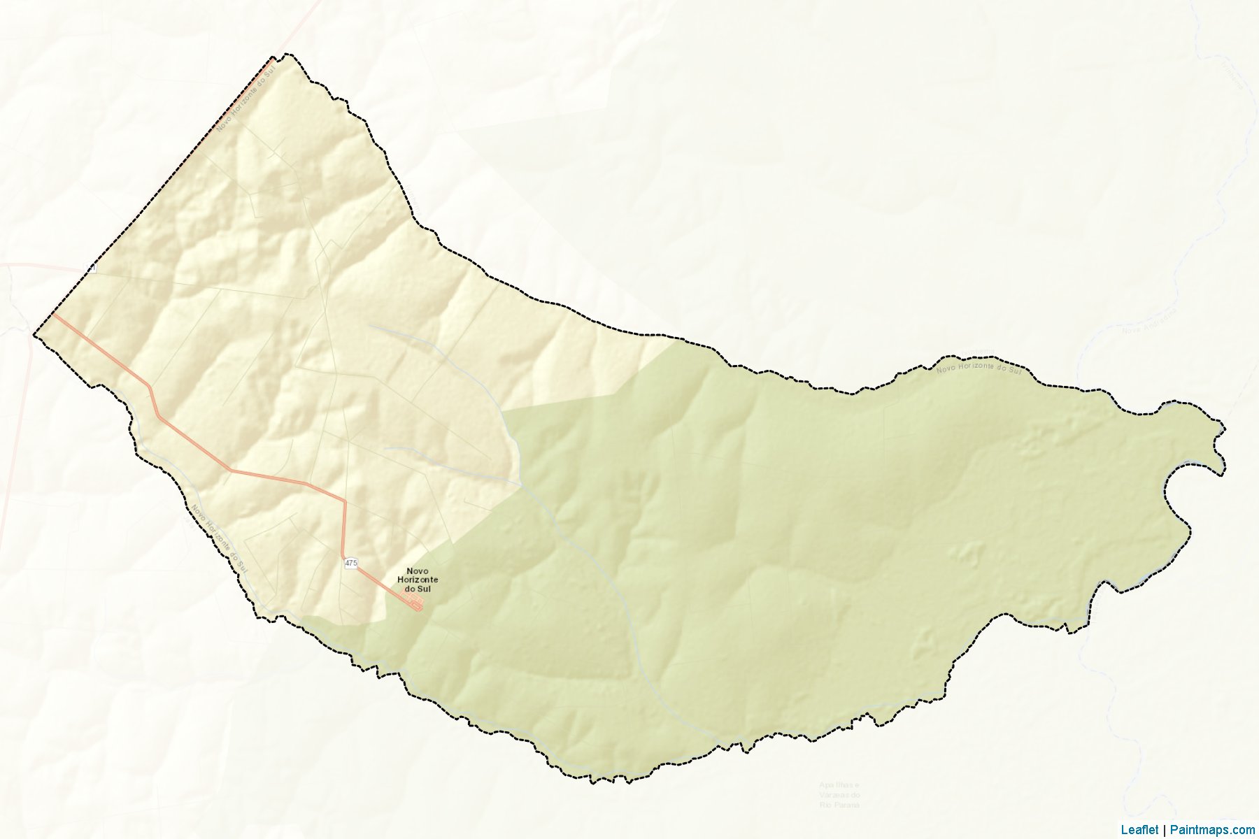 Novo Horizonte do Sul (Mato Grosso do Sul) Haritası Örnekleri-2