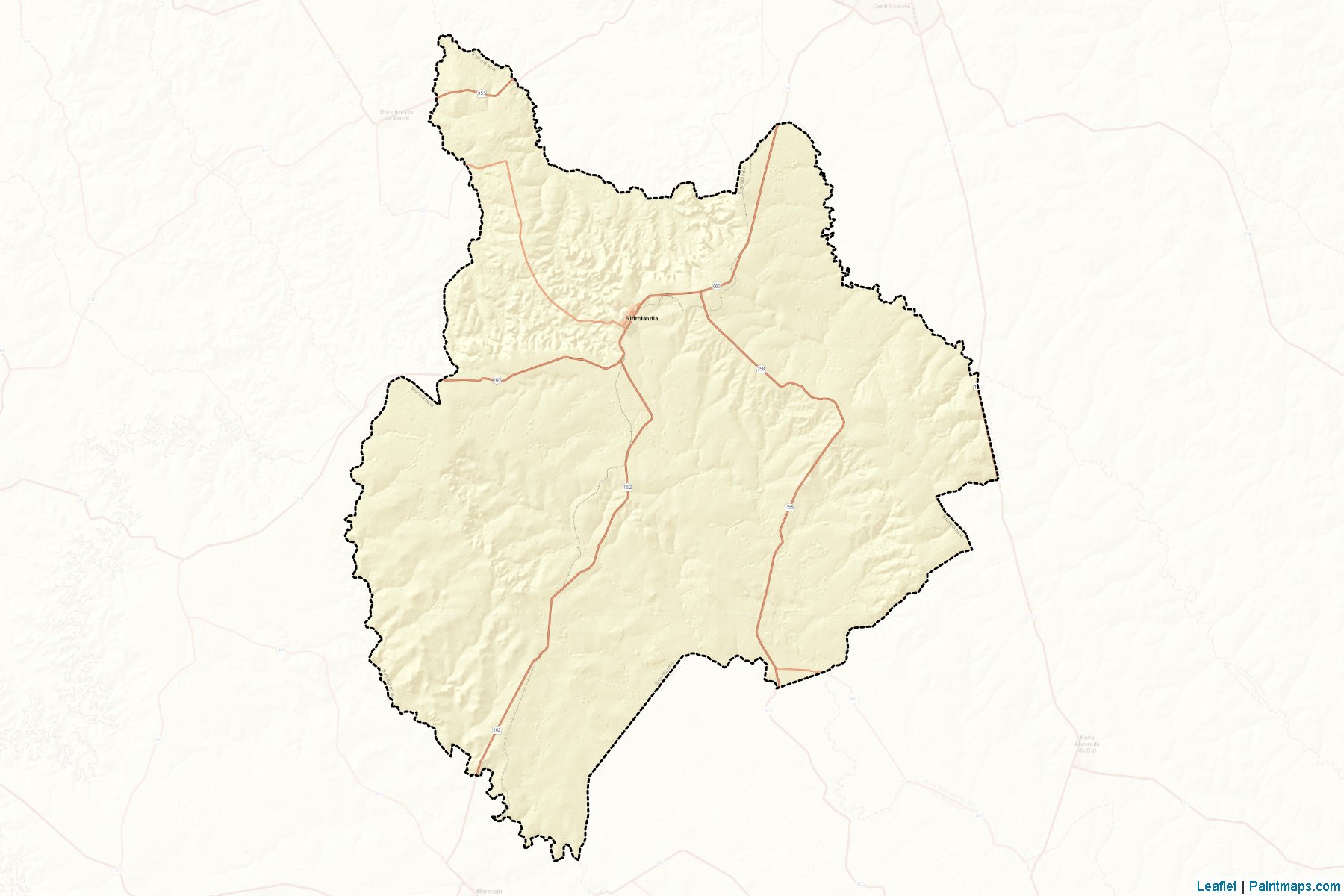 Sidrolandia (Mato Grosso do Sul) Haritası Örnekleri-2