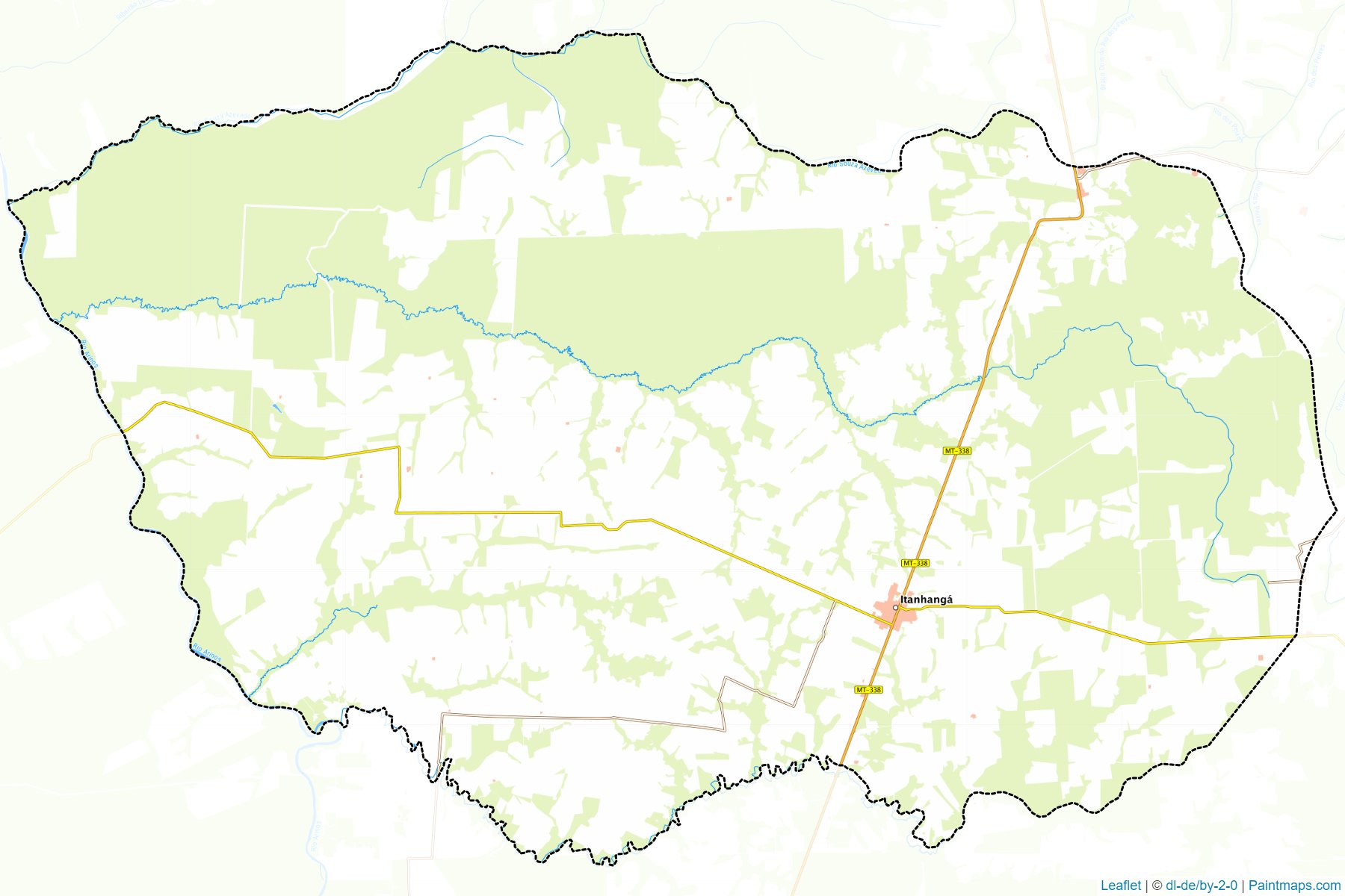 Itanhanga (Mato Grosso) Map Cropping Samples-1