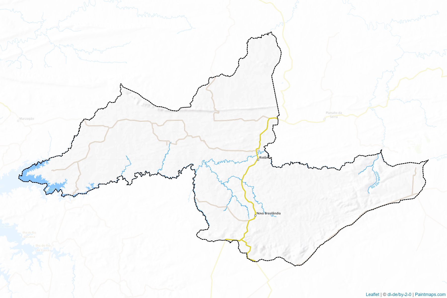 Nova Brasilandia (Mato Grosso) Map Cropping Samples-1