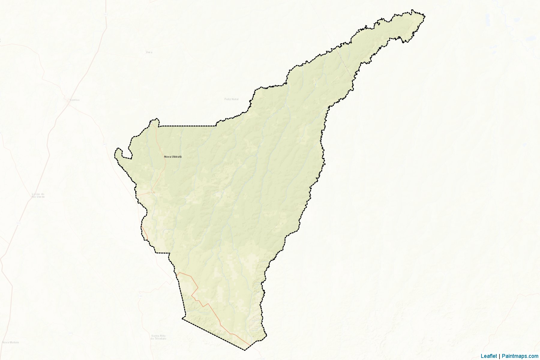 Muestras de recorte de mapas Nova Ubirata (Mato Grosso)-2