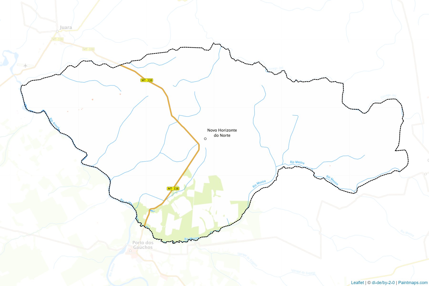 Novo Horizonte do Norte (Mato Grosso) Map Cropping Samples-1