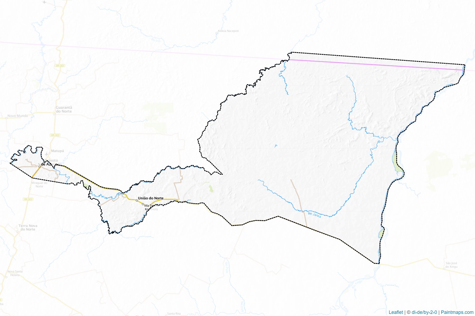 Peixoto de Azevedo (Mato Grosso) Map Cropping Samples-1