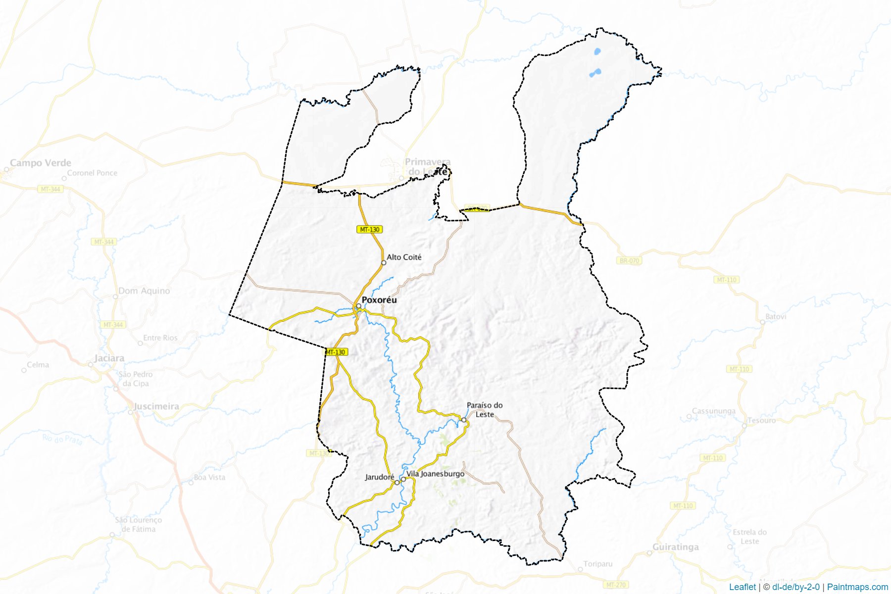 Poxoreu (Mato Grosso) Map Cropping Samples-1