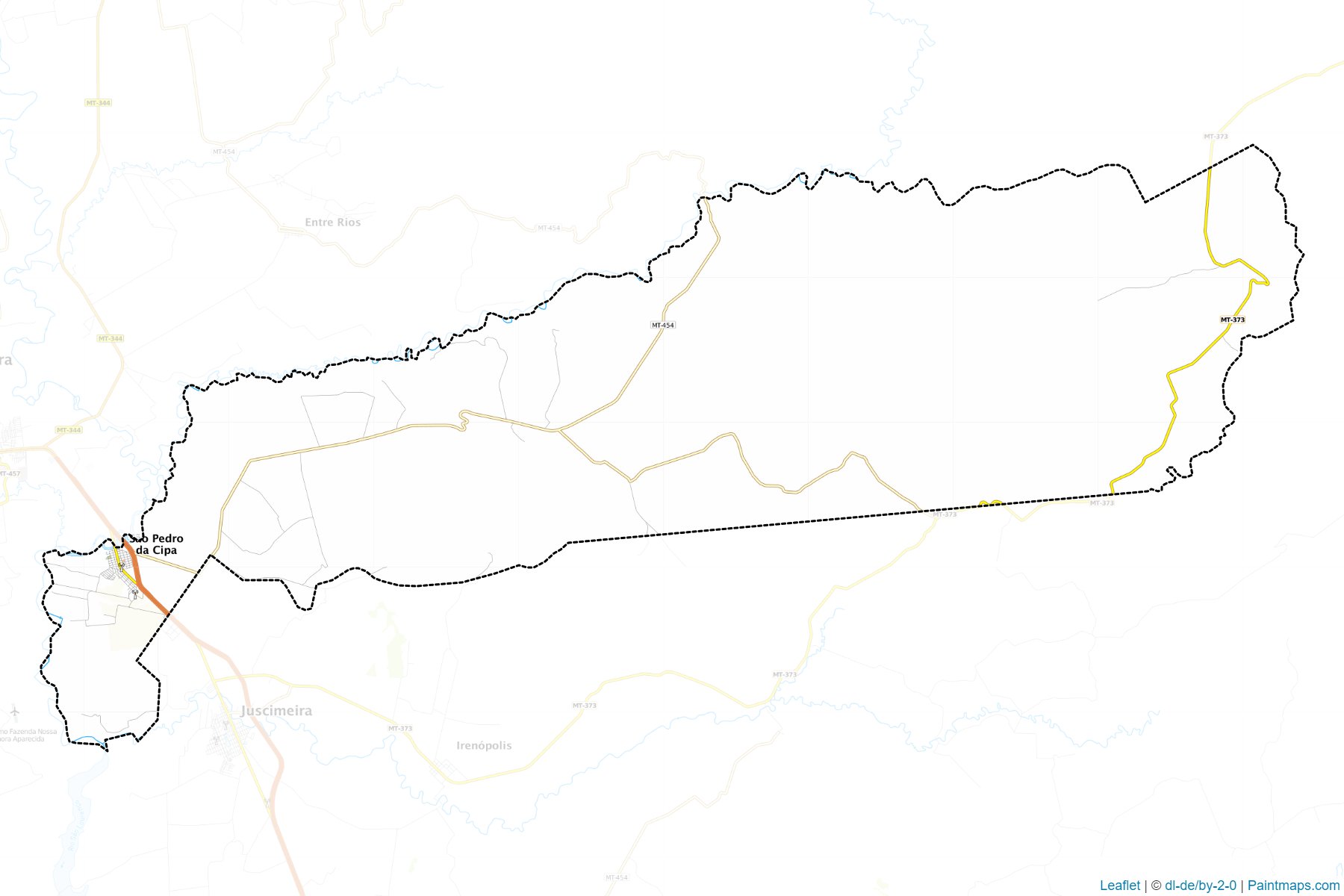 Sao Pedro da Cipa (Mato Grosso) Map Cropping Samples-1