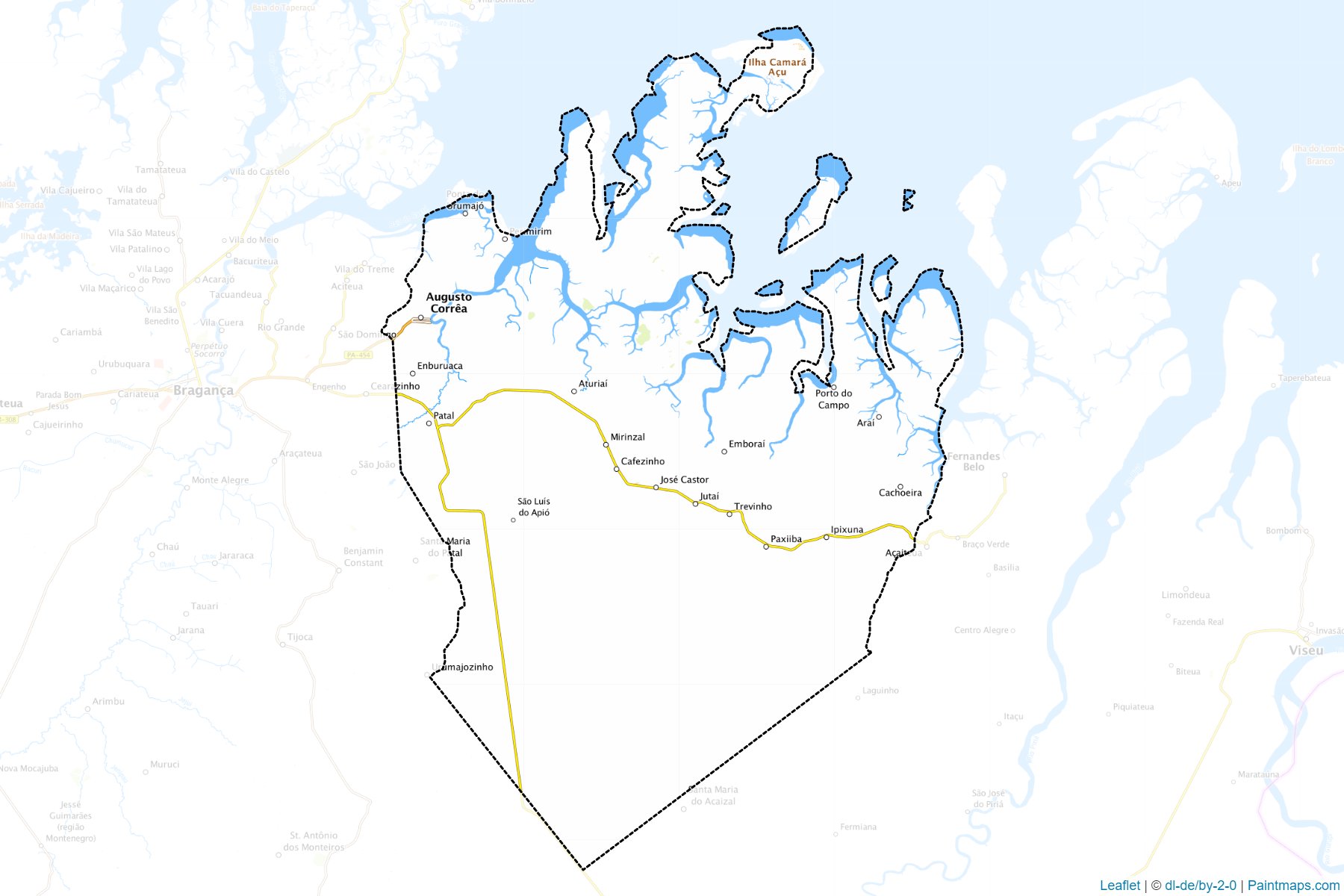 Muestras de recorte de mapas Augusto Correa (Para)-1