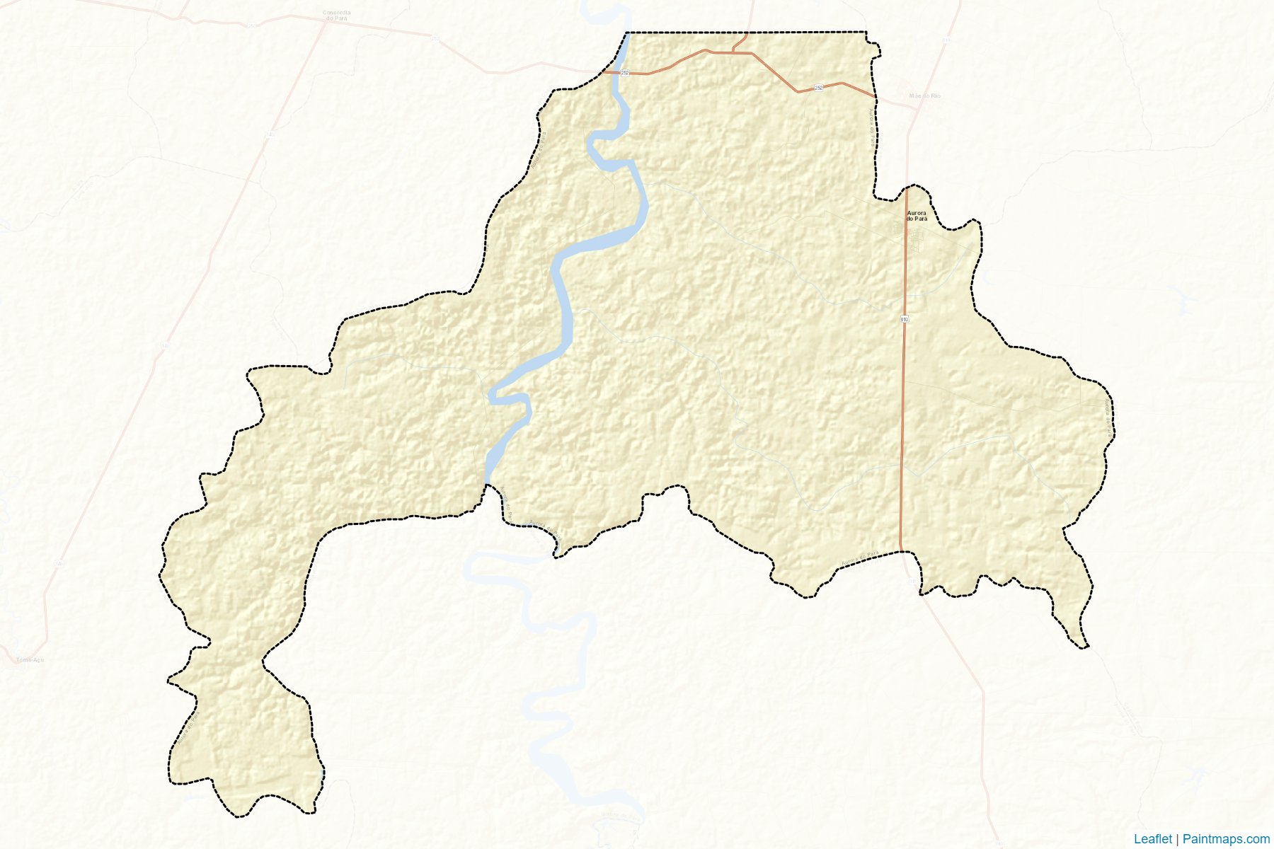 Muestras de recorte de mapas Aurora do Para (Para)-2