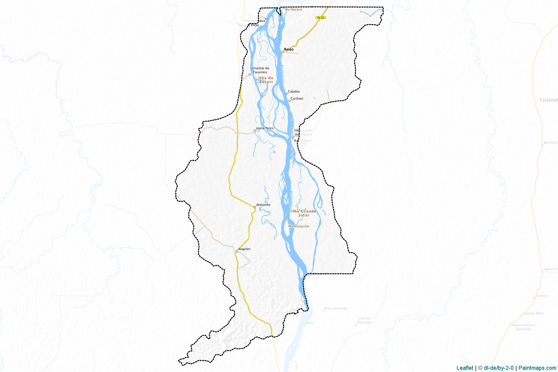 Muestras de recorte de mapas Baiao (Para)-1