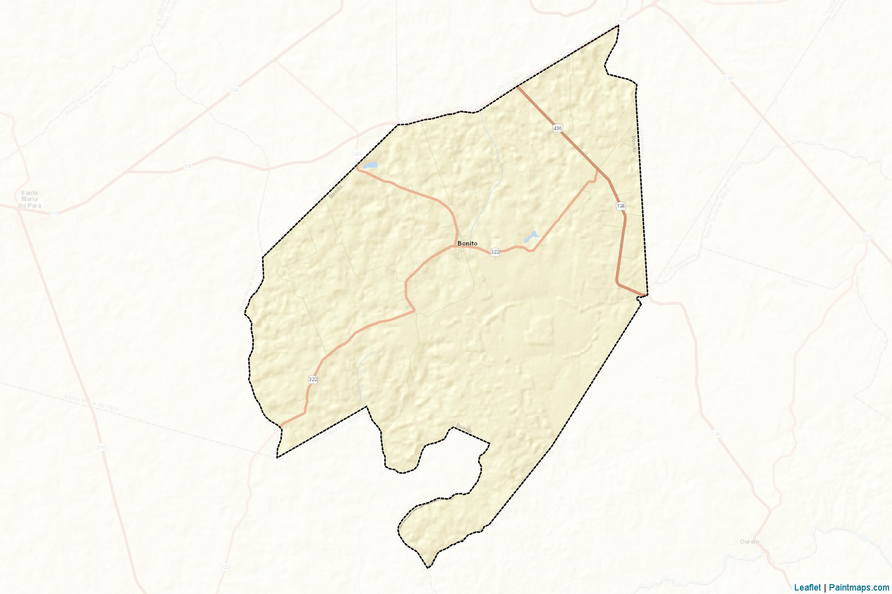 Muestras de recorte de mapas Bonito (Para)-2