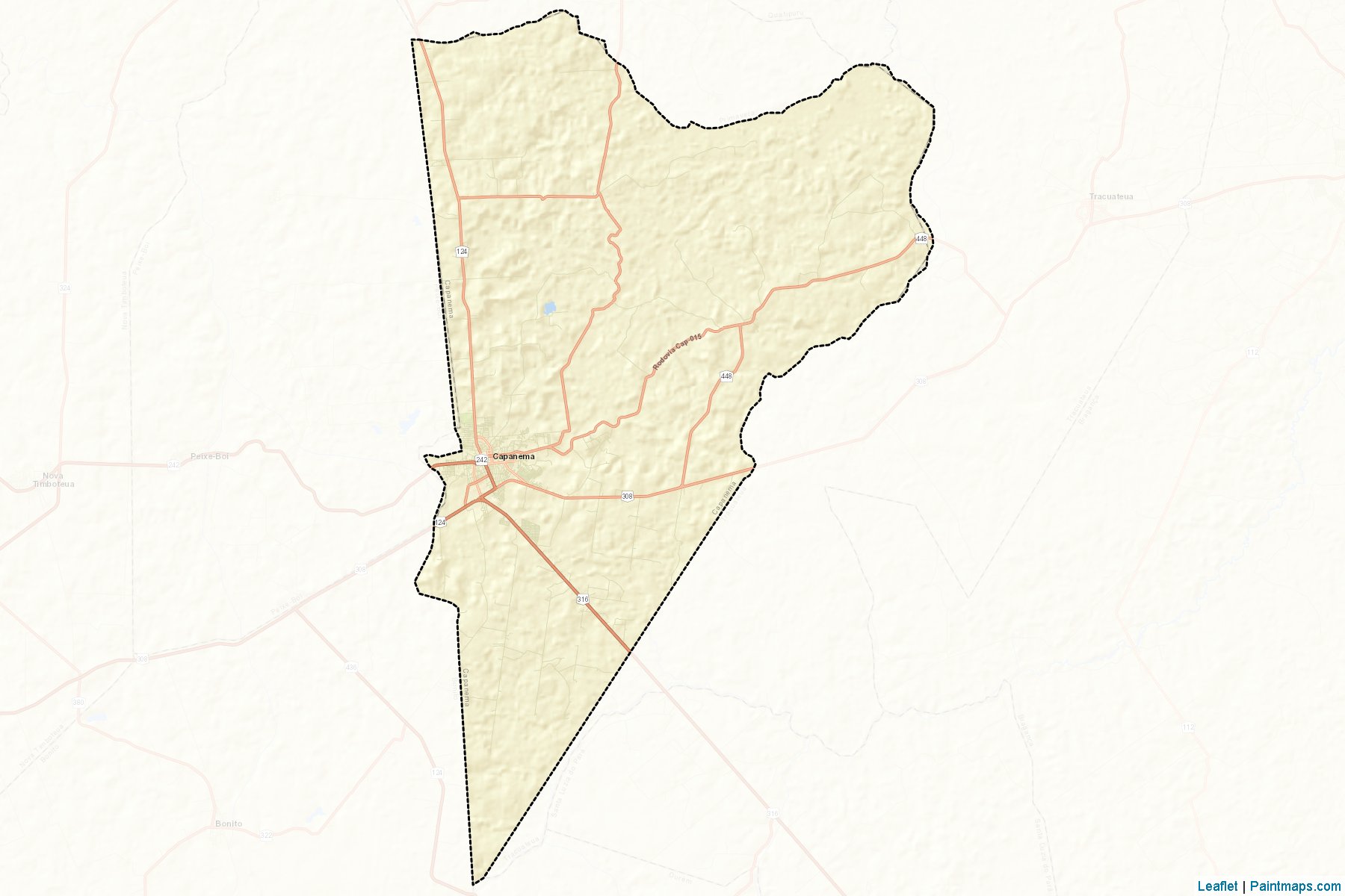 Muestras de recorte de mapas Capanema (Para)-2