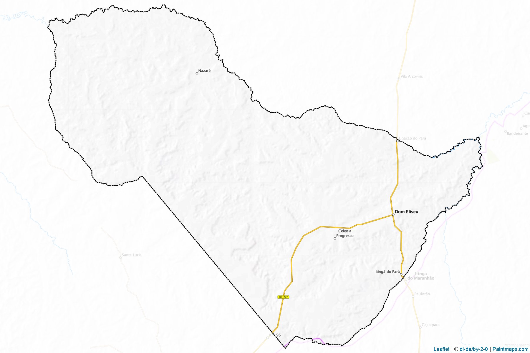 Muestras de recorte de mapas Dom Eliseu (Para)-1