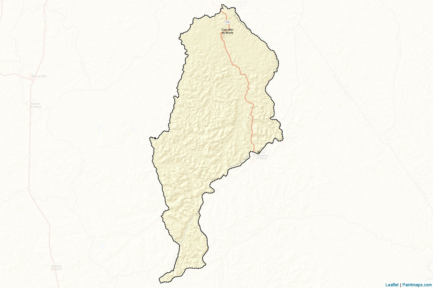 Muestras de recorte de mapas Garrafao do Norte (Para)-2