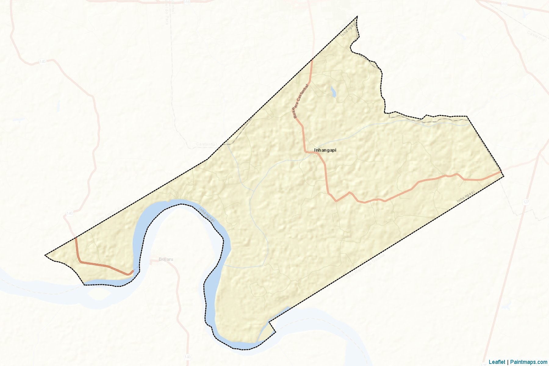 Muestras de recorte de mapas Inhangapi (Para)-2