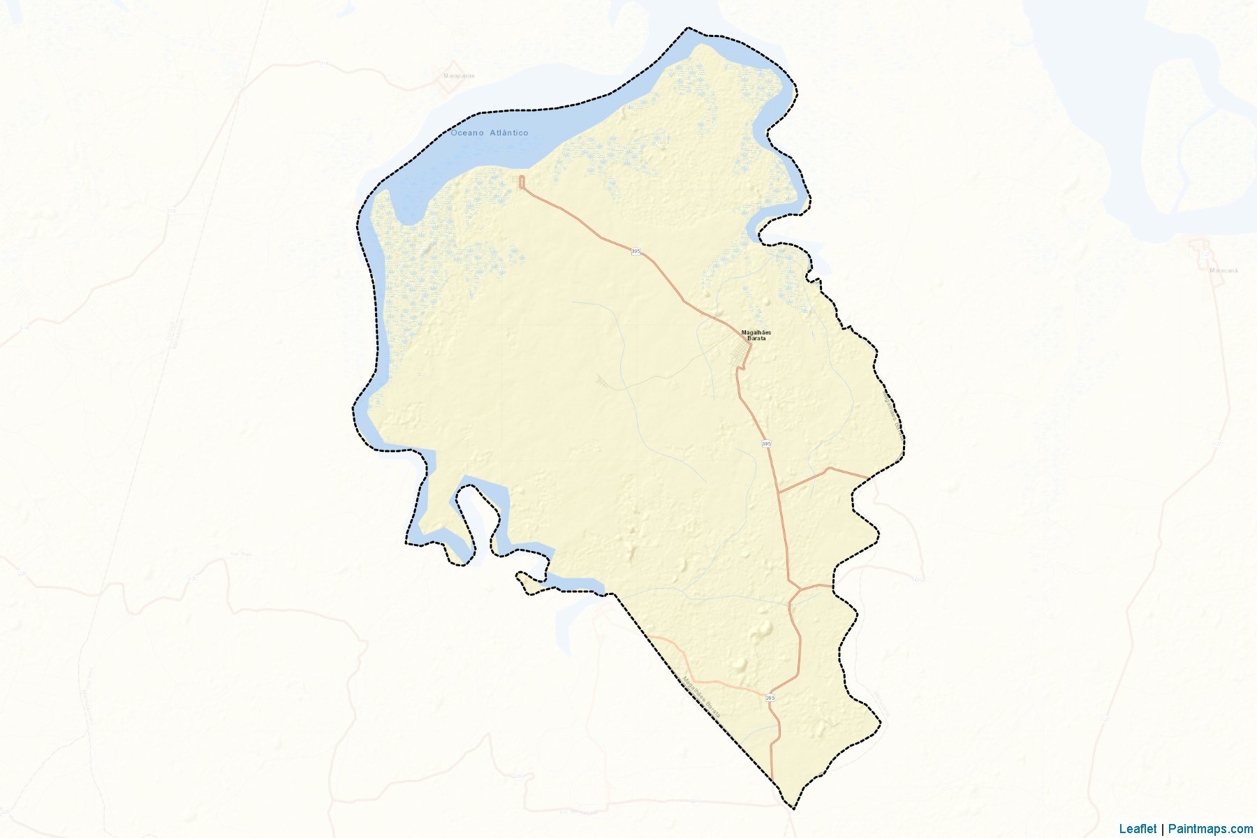 Muestras de recorte de mapas Magalhaes Barata (Para)-2