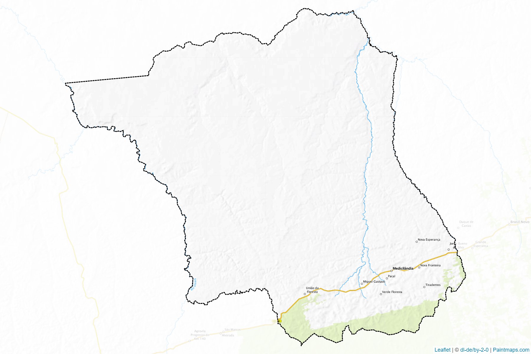 Muestras de recorte de mapas Medicilandia (Para)-1