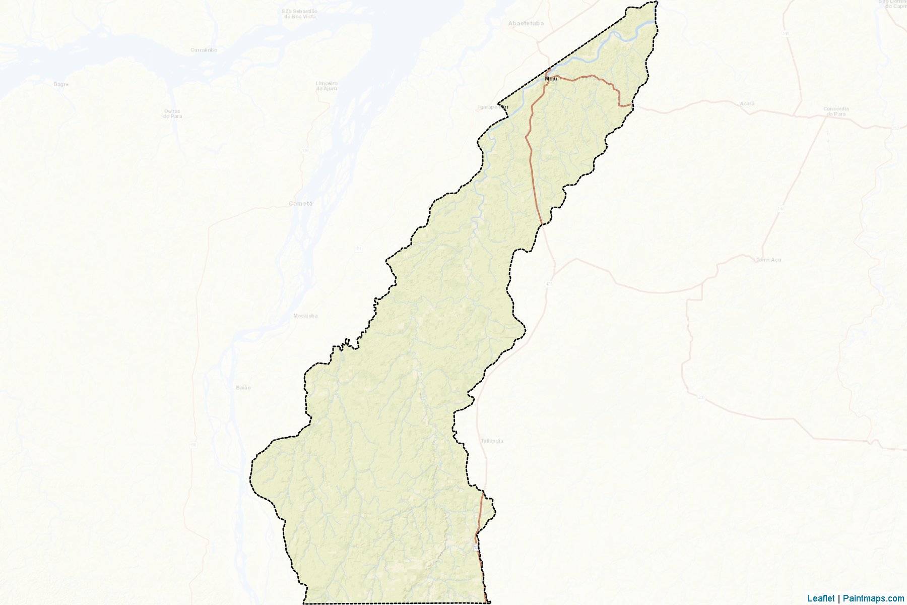 Muestras de recorte de mapas Moju (Para)-2