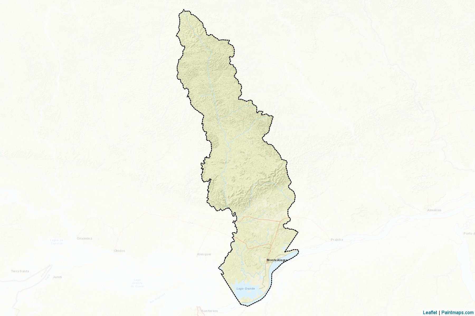 Muestras de recorte de mapas Monte Alegre (Para)-2