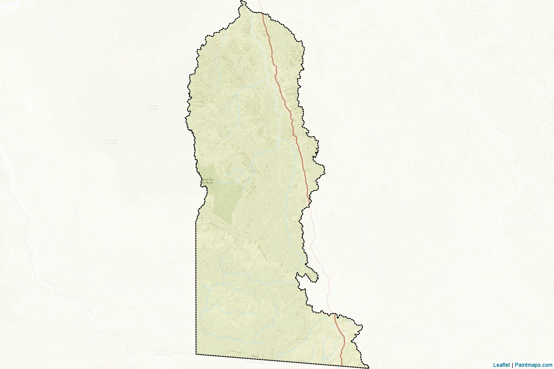 Muestras de recorte de mapas Novo Progresso (Para)-2