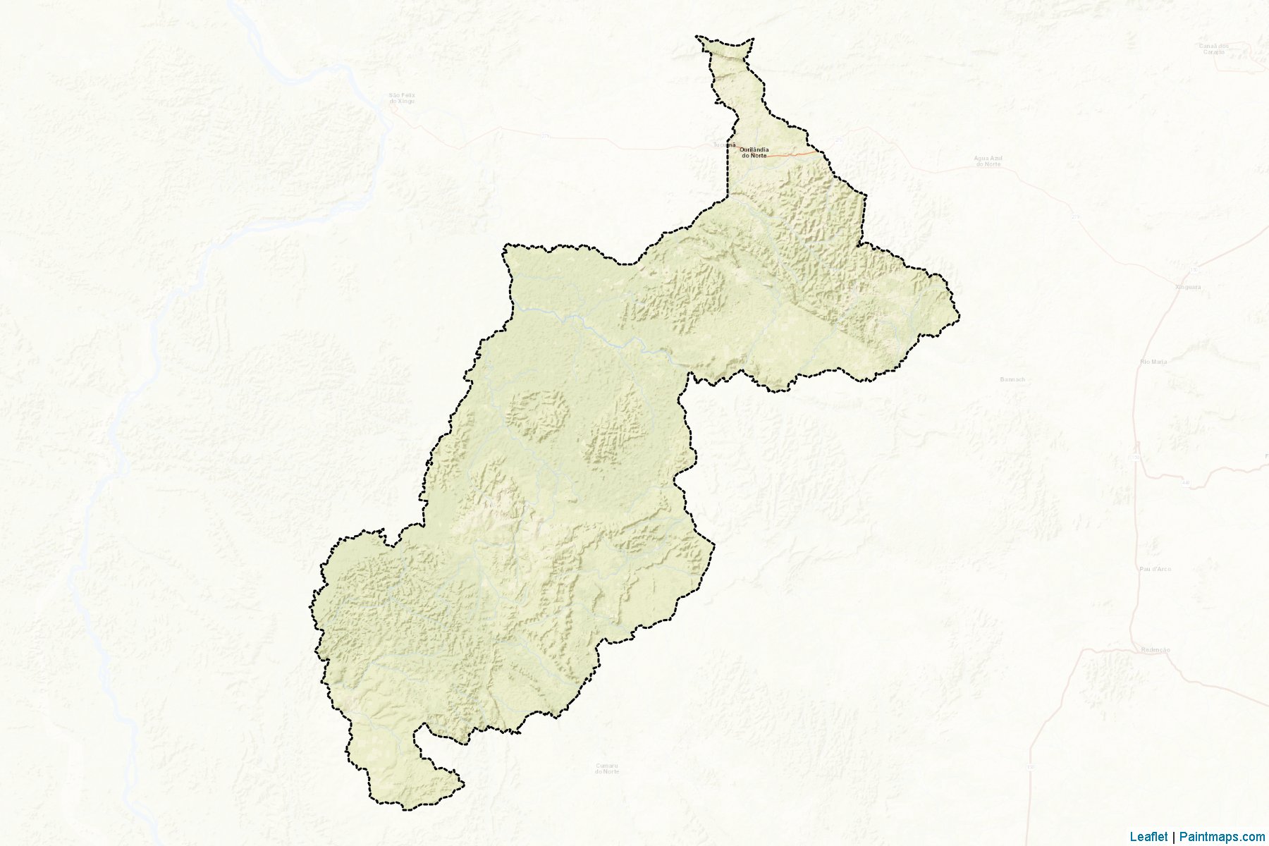 Ourilandia do Norte (Para) Map Cropping Samples-2