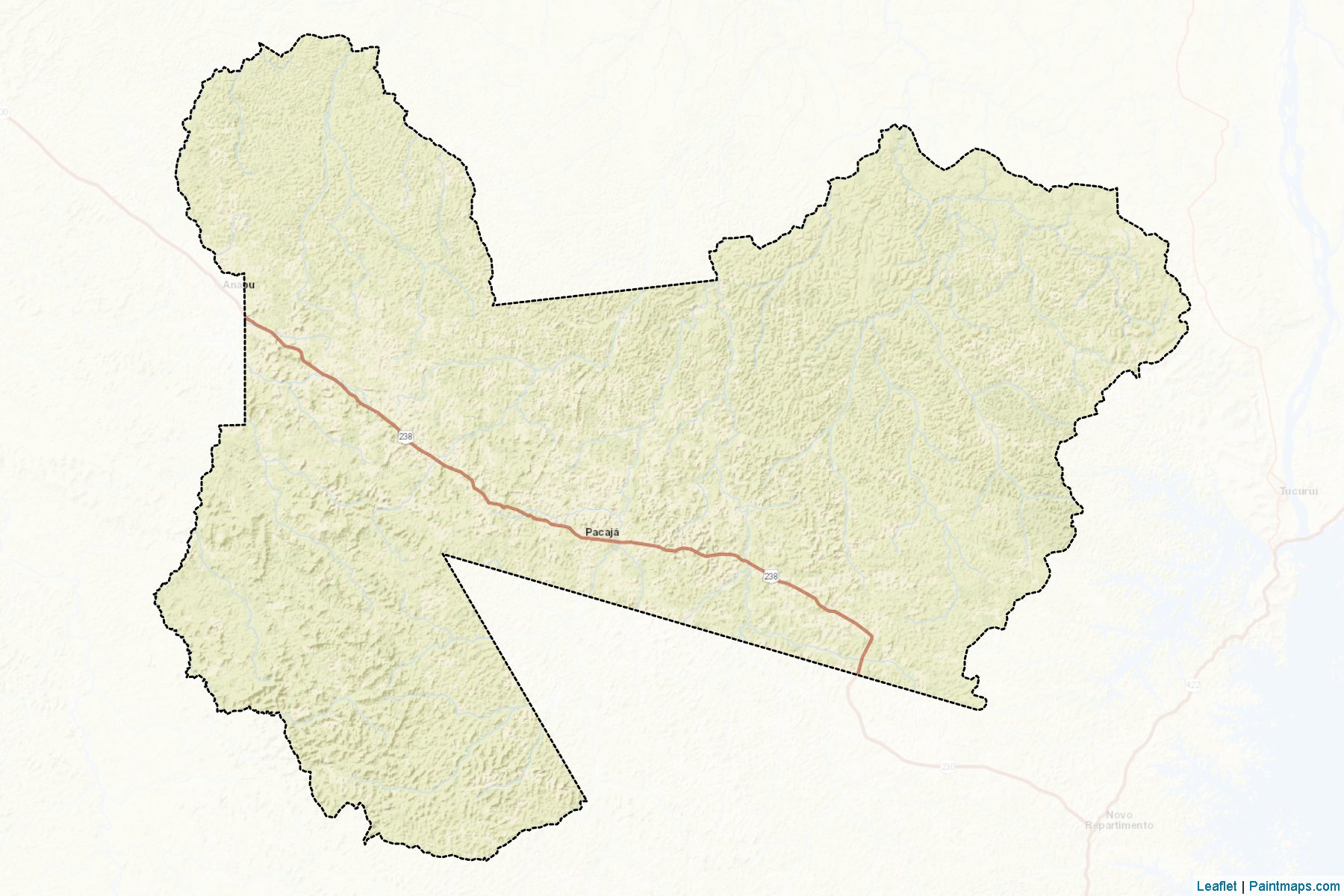 Muestras de recorte de mapas Pacaja (Para)-2