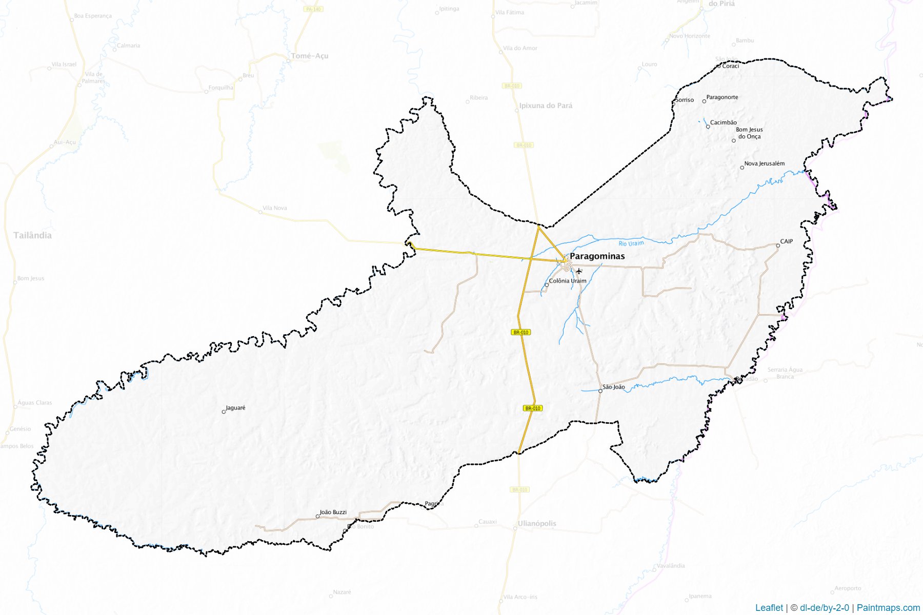 Paragominas (Pará) Haritası Örnekleri-1