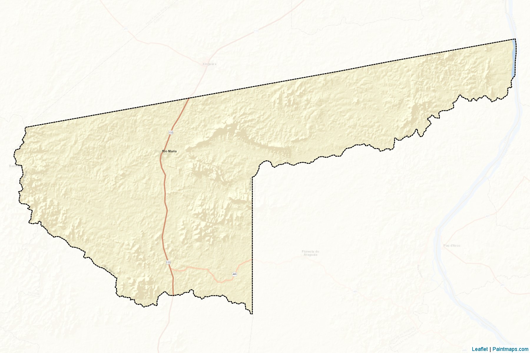 Muestras de recorte de mapas Rio Maria (Para)-2