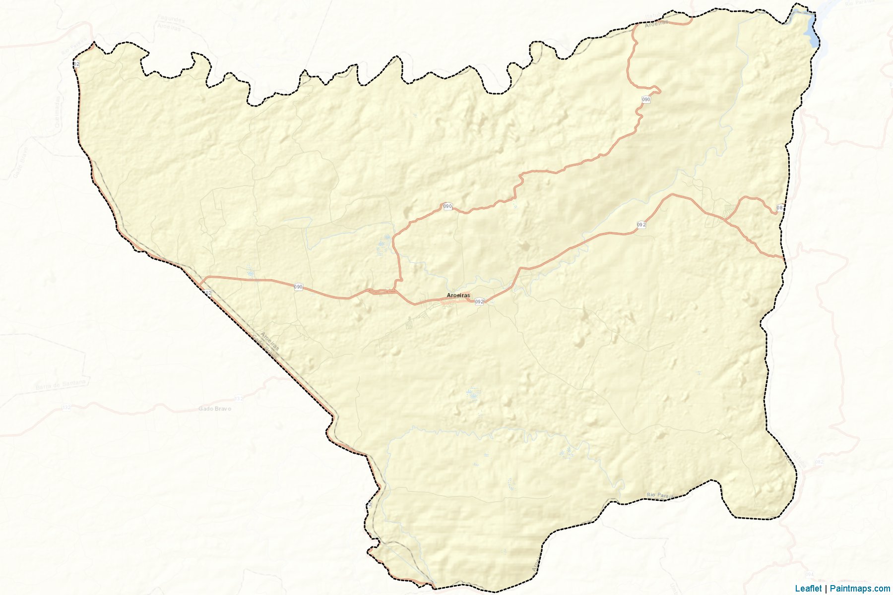 Muestras de recorte de mapas Aroeiras (Paraiba)-2